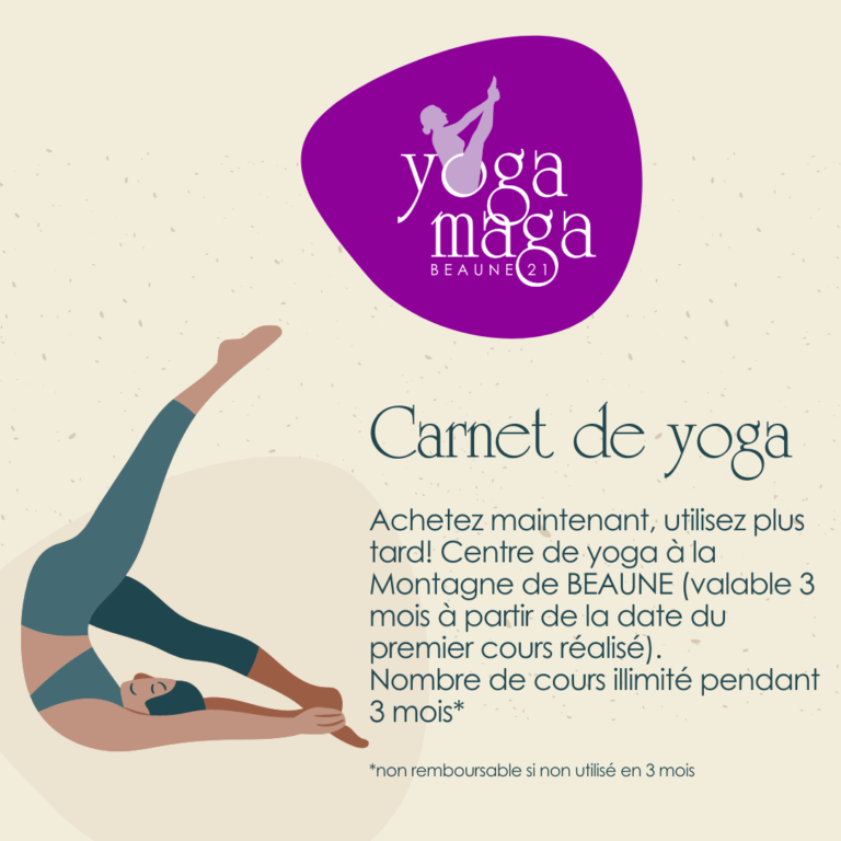 Carnet de yoga de 3 mois à la montagne de Beaune
