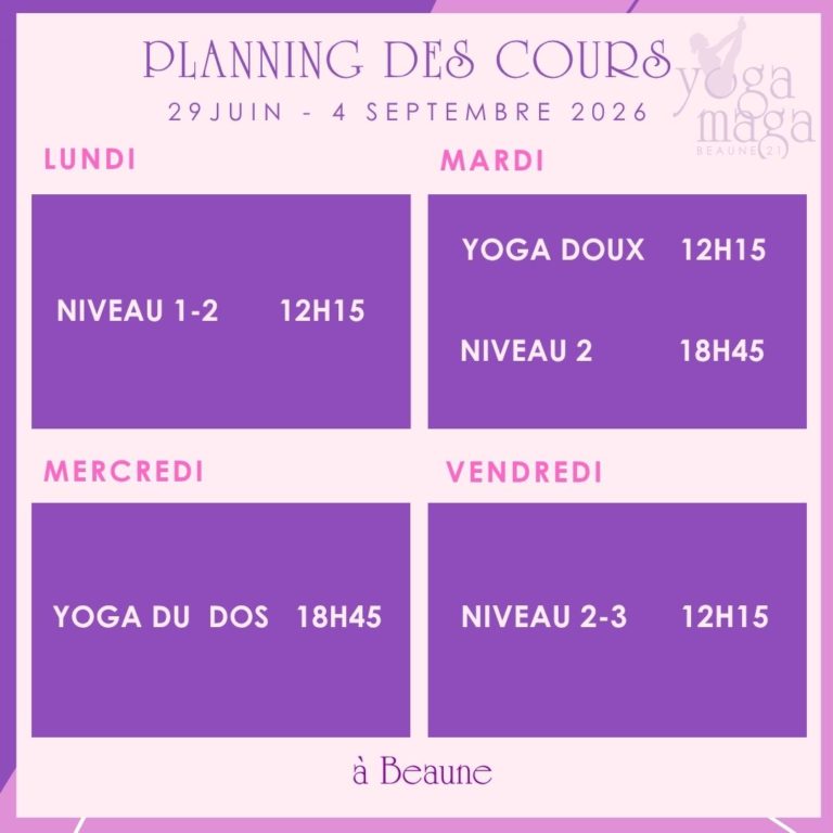 Yoga à Beaune, en Bourgogne