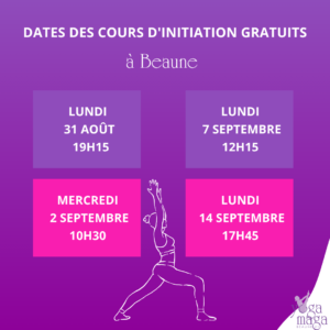 Cours de yoga à Beaune